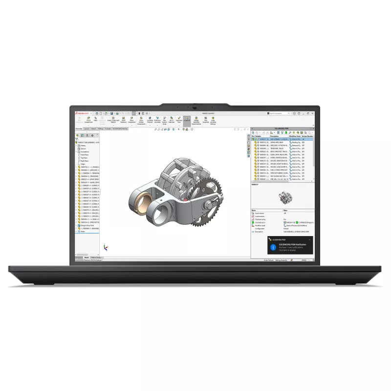 Lenovo ThinkPad P16v Gen 3 21RS004YGE 16 collu mobilā darbstacija Core Ultra 7 255H RTX PRO 500 32GB 512GB Win 11 Pro
