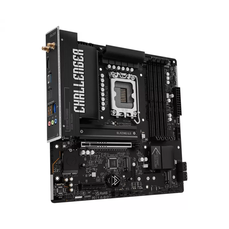 ASRock B860M Challenger WiFi LGA1851 mATX DDR5 mātesplate (90-MXBUP0-A0UAYZ)