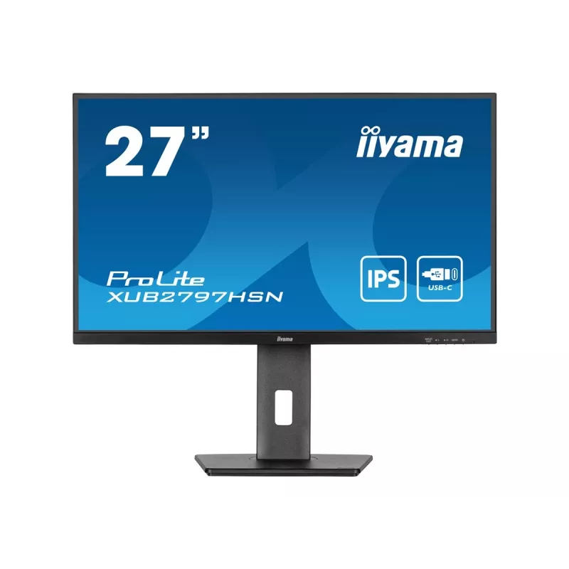 iiyama ProLite XUB2797HSN-B1 27 collu IPS Full HD 100Hz USB-C 65W Ergonoms monitors