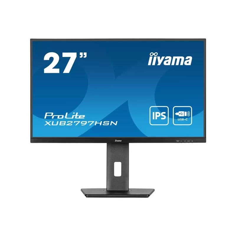 iiyama ProLite XUB2797HSN-B1 27 collu IPS Full HD 100Hz USB-C 65W Ergonoms monitors