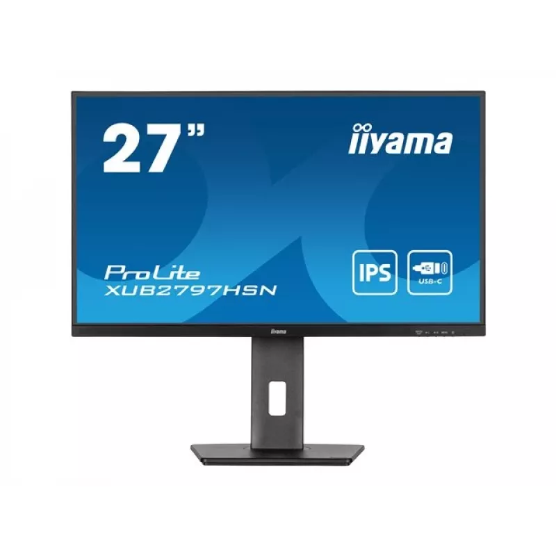 iiyama ProLite XUB2797HSN-B1 27 collu IPS Full HD 100Hz USB-C 65W Ergonoms monitors