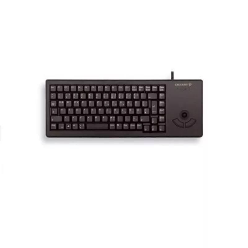Cherry G84-5400 XS Trackball Compact Keyboard Spanish Layout USB Black