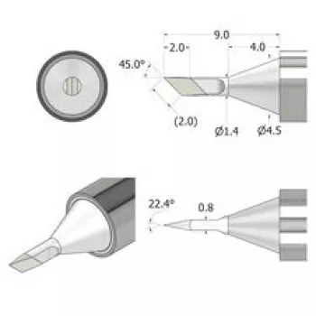 iFixit FixHub Lodēšanas Uzgalis Nazis 1.4mm IF145-842-1 Sudrabs