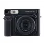 FUJIFILM instax WIDE 400 Momentāno fotogrāfiju kamera — plata formāta 62×99 mm izdrukas, iebūvēta zibspuldze, melna, 16975362