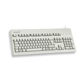 CHERRY G80-3000 mehāniskā tastatūra G80-3000LXCEU-0 MX Brown pilnizmēra US/International PS/2+USB gaiši pelēka