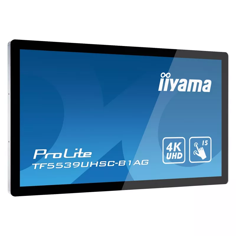 Iiyama ProLite TF5539UHSC-B1AG 55 collu 4K UHD PCAP 50-punktu skārienjūtīgs IPS LED monitors melns