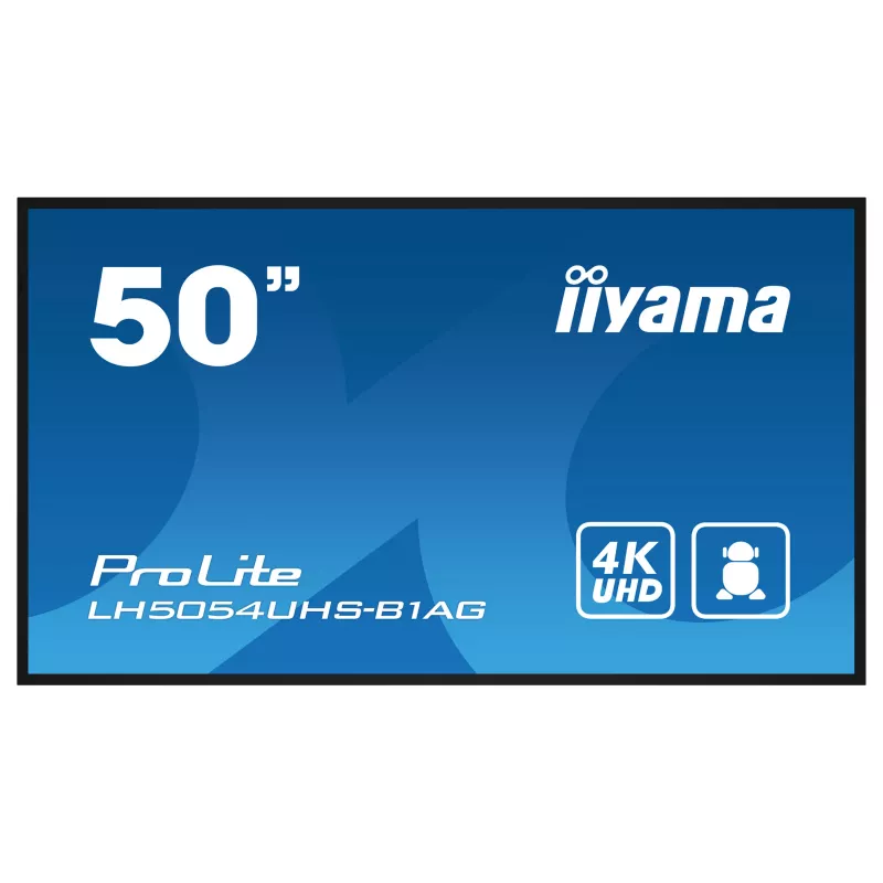 Iiyama ProLite LH5054UHS-B1AG 50 collu 4K UHD VA komerciālais displejs 24/7 Android