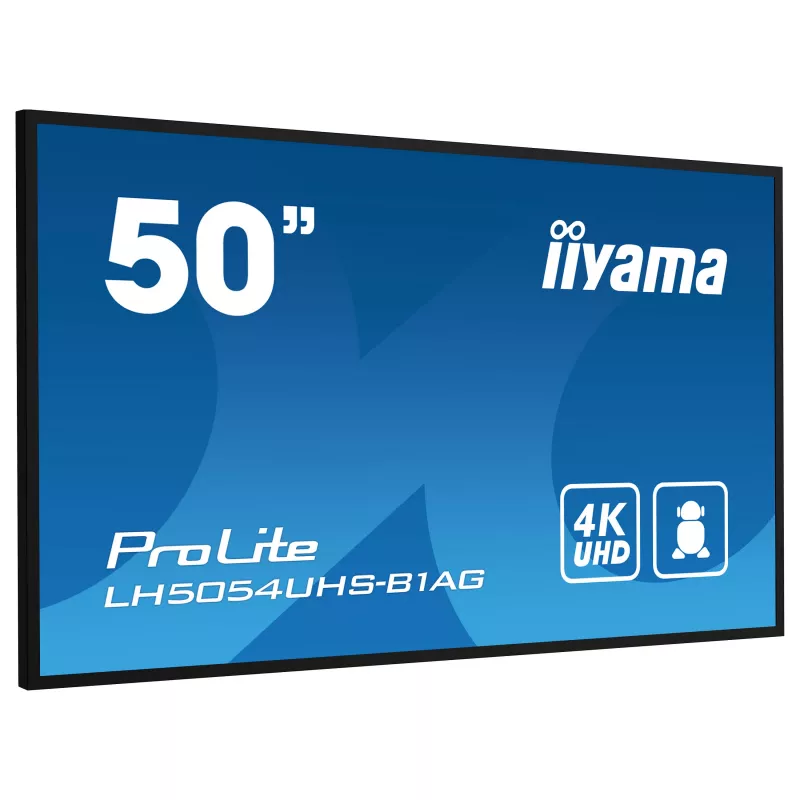 Iiyama ProLite LH5054UHS-B1AG 50 collu 4K UHD VA komerciālais displejs 24/7 Android