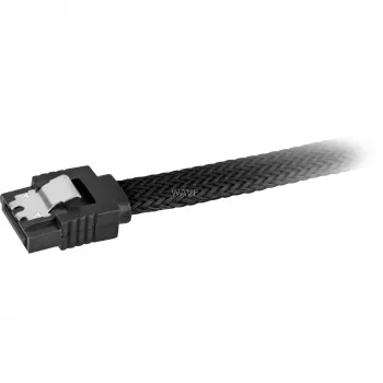 Sharkoon SATA III kabelis 60 cm melns apvalkots