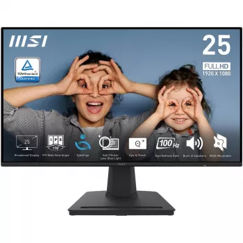 MSI PRO MP252 24.5 inch Full HD IPS 100Hz Business Monitor - Melns