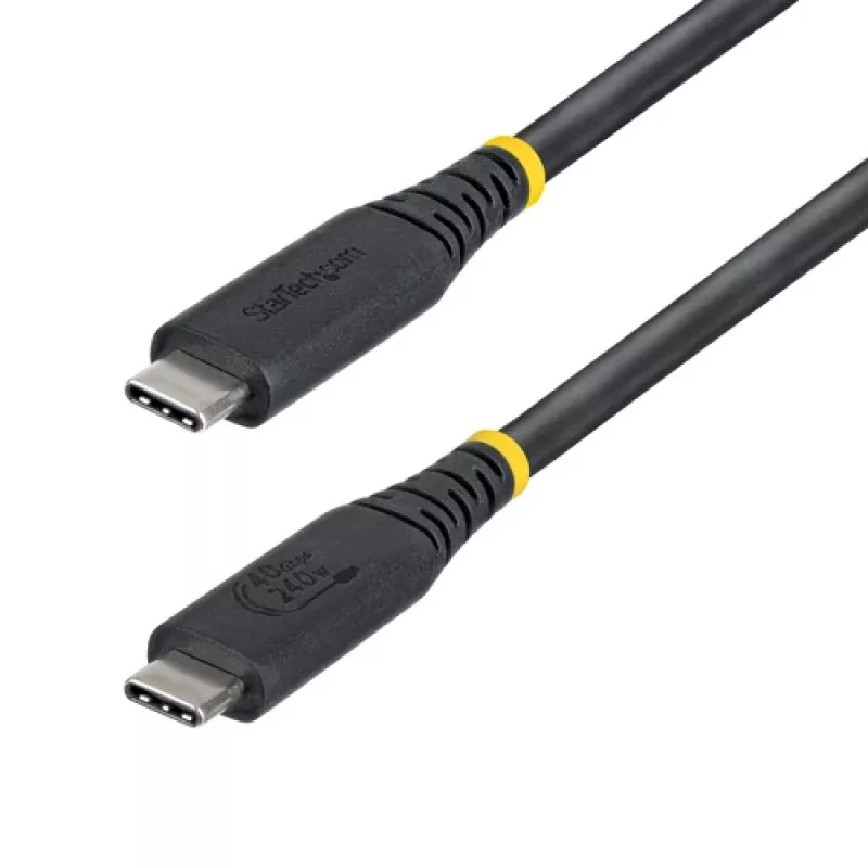 StarTech.com 1m USB4 kabelis USB-C uz USB-C 40Gbps 100W Melns