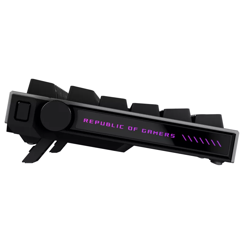 ASUS ROG Strix Morph 96 bezvadu spēļu tastatūra, 96% izkārtojums, ROG NX Snow slēdži, karsti nomaināmi, trīs režīmu savienojamība, melna