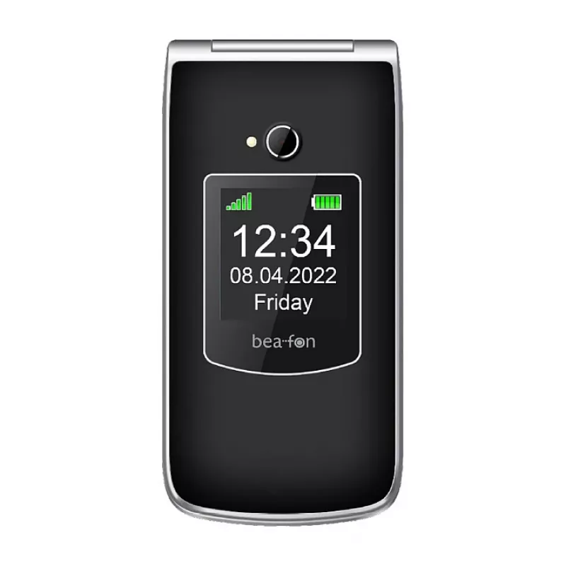Bea-fon Silver Line SL605 Viedtālrunis Dual-SIM Melns Sudrabs
