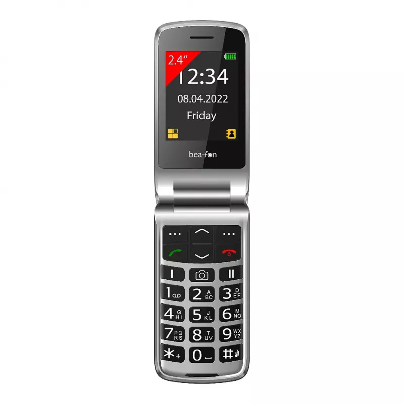Bea-fon Silver Line SL605 Viedtālrunis Dual-SIM Melns Sudrabs