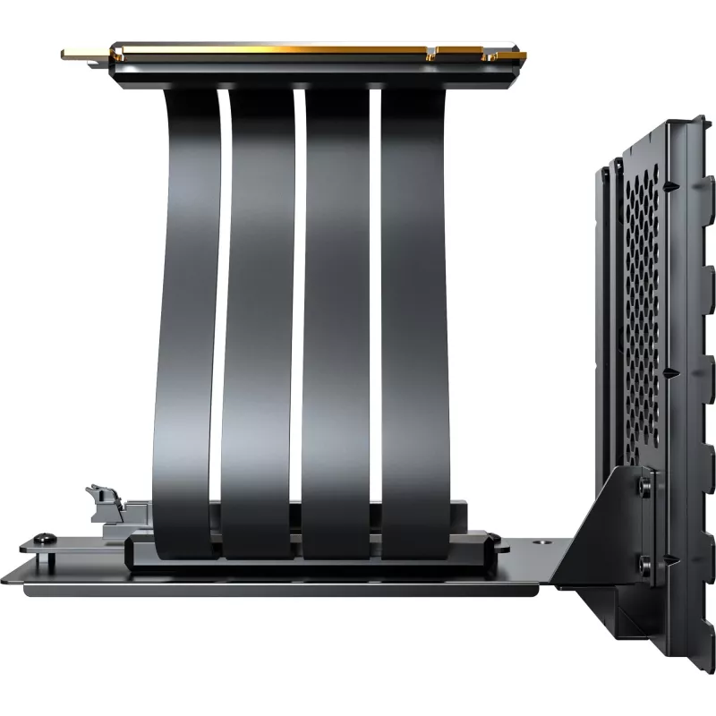 MONTECH Vertikālais GPU montāžas komplekts PCIe 4.0 savienotājkabelis Melns 20cm