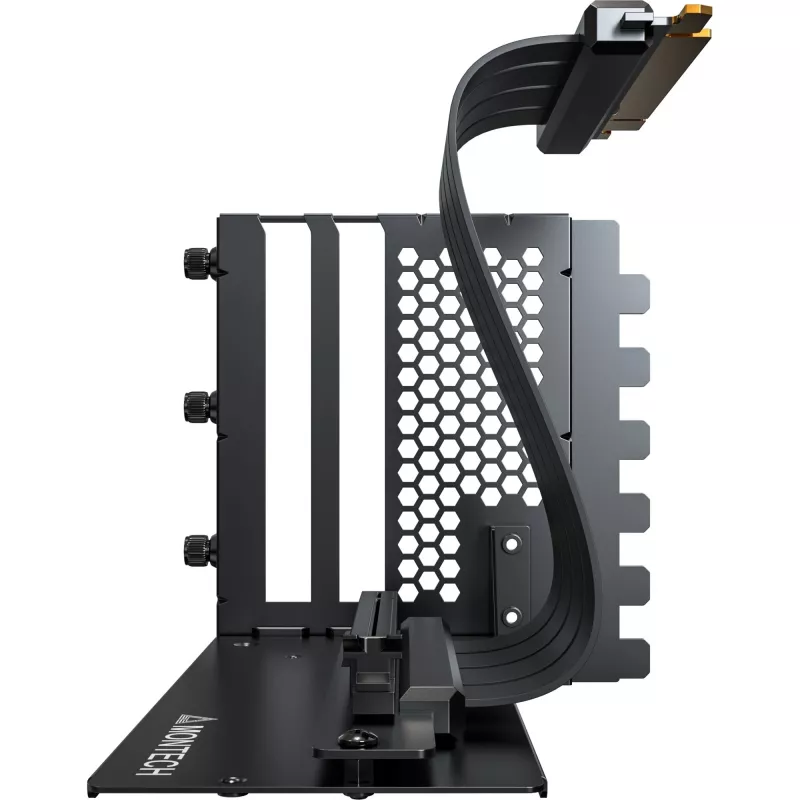 MONTECH Vertikālais GPU montāžas komplekts PCIe 4.0 savienotājkabelis Melns 20cm