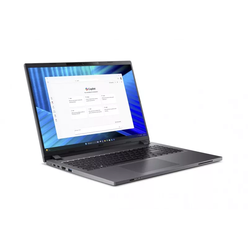 Acer TravelMate P2 TMP216-71-G3-TCO 16 inch WUXGA IPS klēpjdators Intel Core Ultra 5 125H 16GB RAM 512GB SSD Windows 11 Pro pirkstu nospiedumu lasītājs viedkaršu lasītājs 3 gadi On-Site NBD