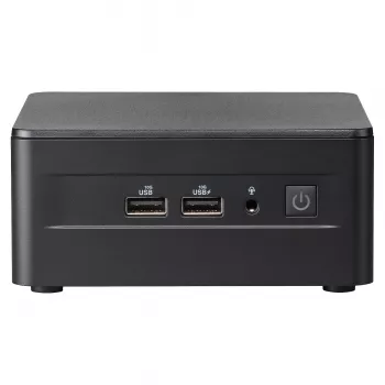 ASUS NUC 13 Pro Tall Kit RNUC13L3HV500000I - Barebone - Mini-PC - Intel Core i5-1350P - Bez RAM - Bez krātuves - Intel Iris Xe Graphics - Wi-Fi 6E - Bluetooth 5.3 - 2.5GbE - vPro - Melns