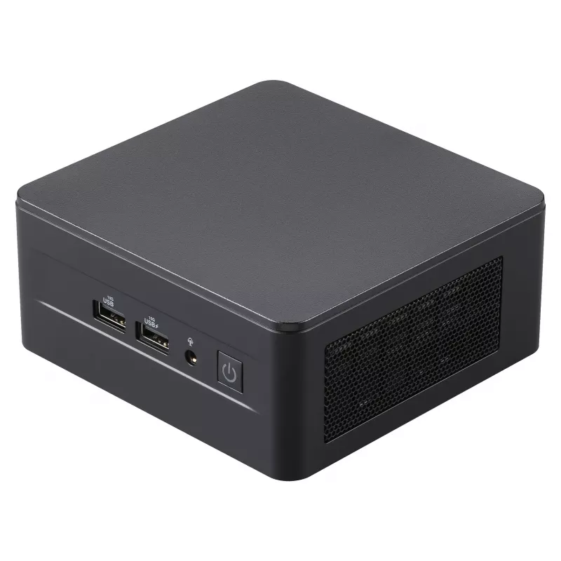 ASUS NUC 13 Pro Tall Kit RNUC13L3HV500000I - Barebone - Mini-PC - Intel Core i5-1350P - Bez RAM - Bez krātuves - Intel Iris Xe Graphics - Wi-Fi 6E - Bluetooth 5.3 - 2.5GbE - vPro - Melns