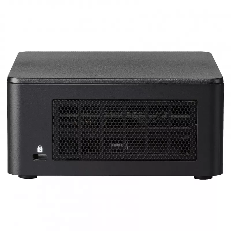 ASUS NUC 13 Pro Tall Kit RNUC13L3HV500000I - Barebone - Mini-PC - Intel Core i5-1350P - Bez RAM - Bez krātuves - Intel Iris Xe Graphics - Wi-Fi 6E - Bluetooth 5.3 - 2.5GbE - vPro - Melns
