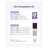 Inateck Keyboard Case ar skārienpaliktni iPad Pro 11 collu un iPad Air 10,9 collu (4./5. paaudze), QWERTZ izkārtojums, melns