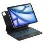 Inateck Keyboard Case ar skārienpaliktni iPad Pro 11 collu un iPad Air 10,9 collu (4./5. paaudze), QWERTZ izkārtojums, melns