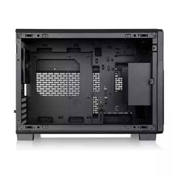 Thermaltake TR200 WS Super Mini Tower korpuss, melns/koks, rūdīts stikls
