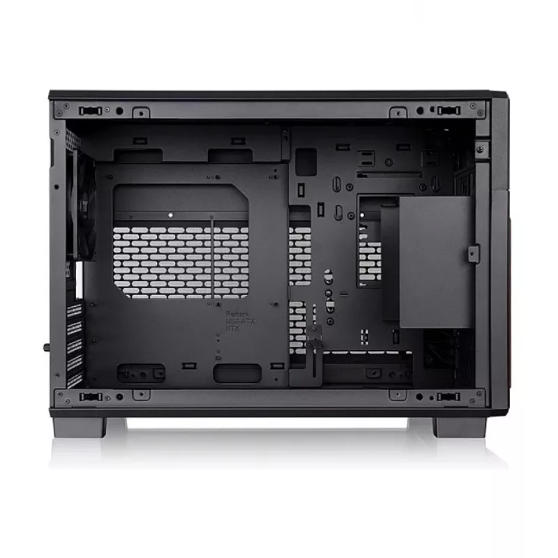 Thermaltake TR200 WS Super Mini Tower korpuss, melns/koks, rūdīts stikls