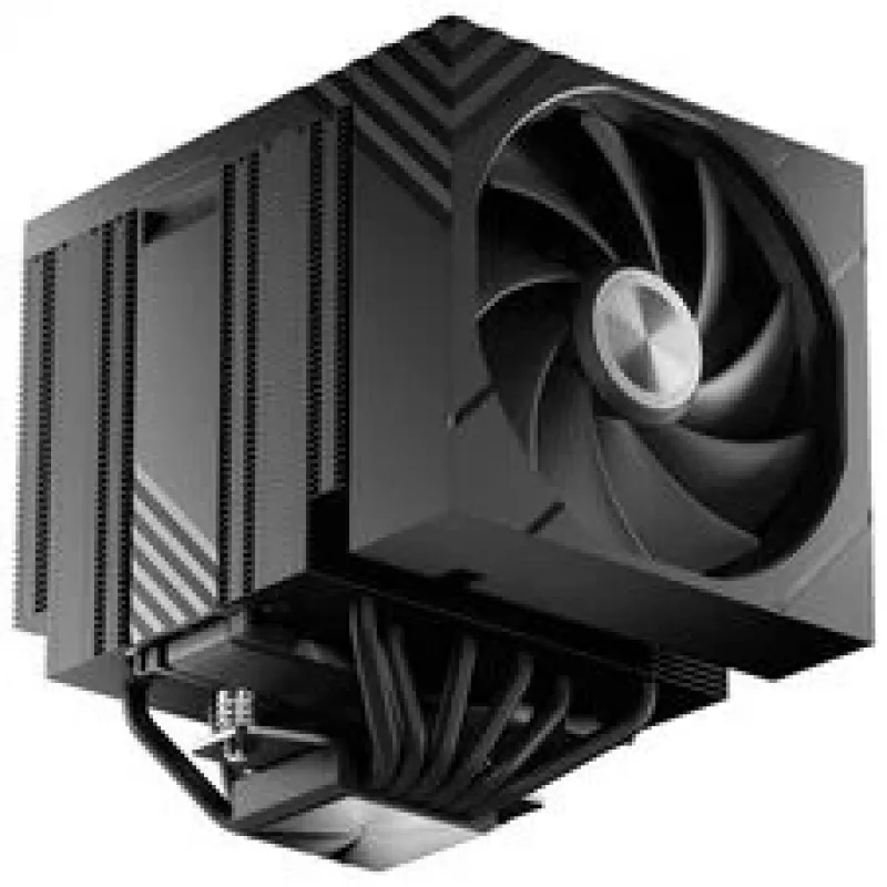 TRYX TURRIS T620 CPU gaisa dzesētājs, divtornis, ar 5 collu displeju - 140 mm, melns