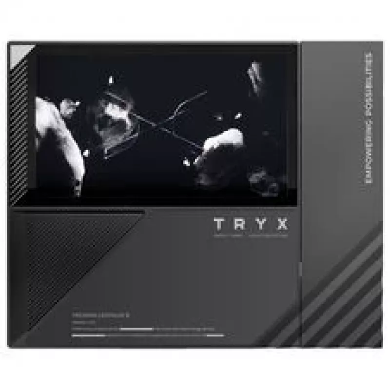 TRYX TURRIS T620 CPU gaisa dzesētājs, divtornis, ar 5 collu displeju - 140 mm, melns