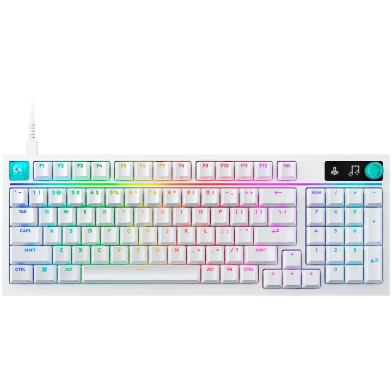 Logitech G316 X 98 vadu spēļu tastatūra - balta - US International - taustes