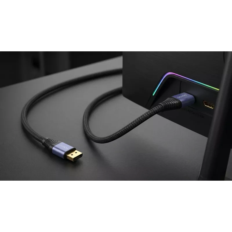 SAVIO CL-211 DisplayPort 2.1 kabelis 3m Melns