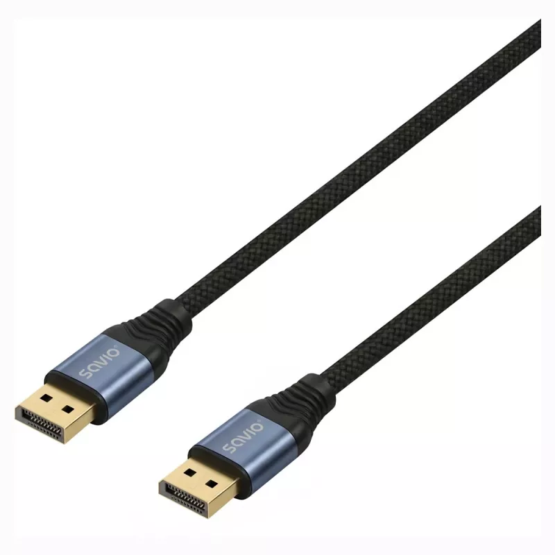 SAVIO CL-211 DisplayPort 2.1 kabelis 3m Melns