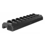 Axis W701 Mk II Docking Station - 8 Bay Charging and Synchronizing Station for Body Worn Cameras - 120W - Black (NCS S 9000-N) - European Plug