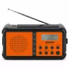 TechniSat TechniRadio Solar 2 DAB+/FM pārnēsājams radio ar saules paneli un rokas ģeneratoru, melns/oranžs