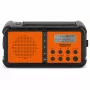 TechniSat TechniRadio Solar 2 DAB+/FM pārnēsājams radio ar saules paneli un rokas ģeneratoru, melns/oranžs