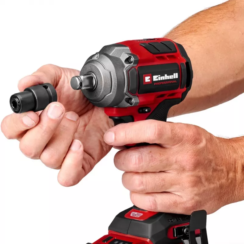 Einhell Professional TP-CW 18/350-C Li BL Bezvadu Triecienuzgriežņu Atslēga 18V 350Nm Tikai Instruments Sarkans/Melns