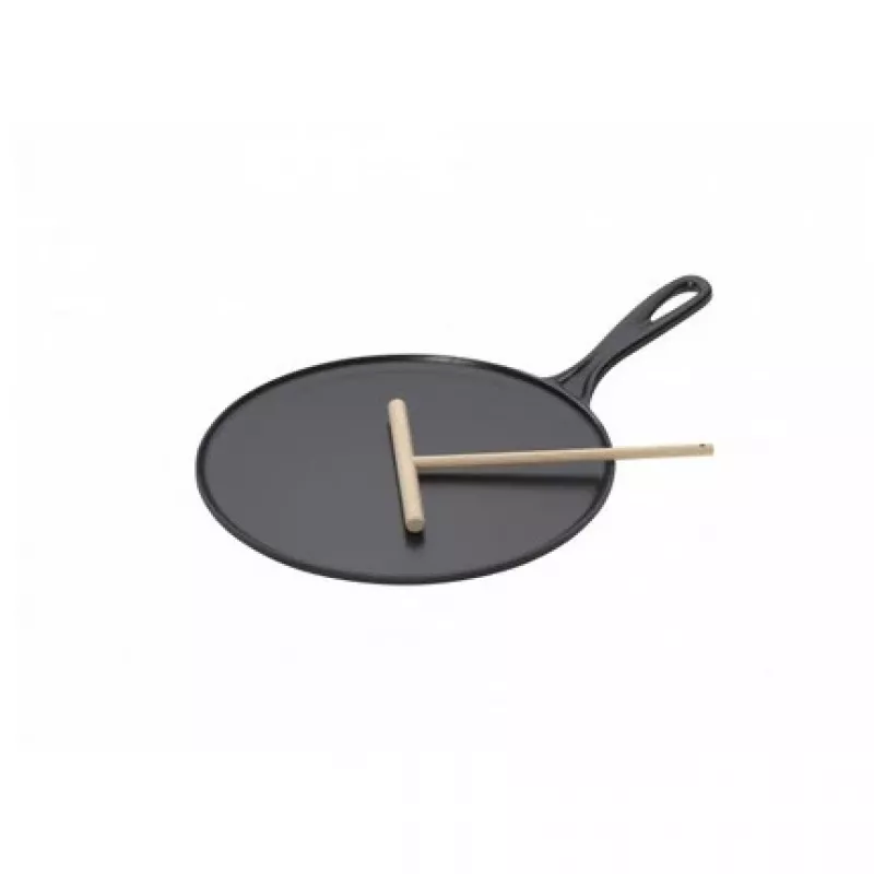 Le Creuset Cast Iron Crepe Pan 27 cm Black