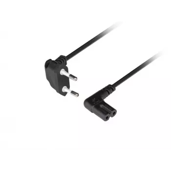 LANBERG CEE 7/16 to IEC 320 C7 Power Cord 3m Angled VDE Black