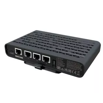 MikroTik hAP be lite A42G-HBEP Wi-Fi 7 Tri-Joslas Maršrutētājs, 4x 2.5GbE, 1x 10GbE, USB 3.0