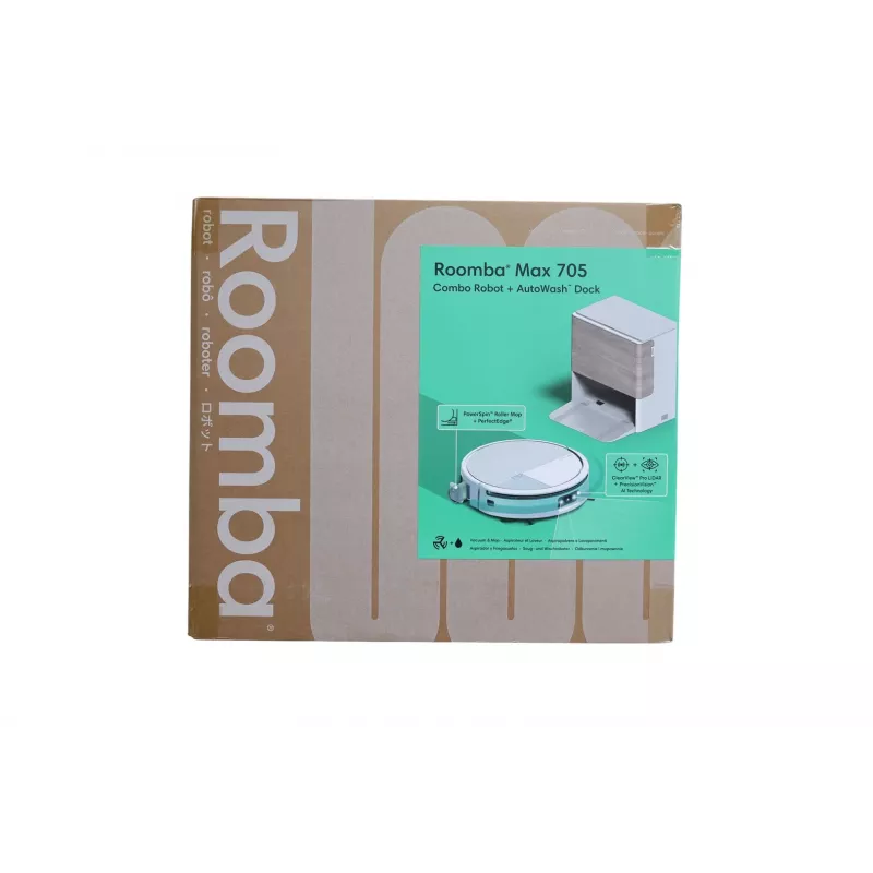 iRobot Roomba Max 705 Combo White + AutoWash Dock (X185240)
