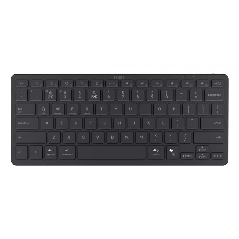 Trust Nado II bezvadu tastatūra US QWERTY melna