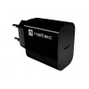 NATEC Ribera USB-C sienas lādētājs 20W Melns