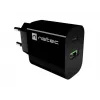 NATEC Ribera sienas lādētājs 1x USB-A + 1x USB-C 20W Melns