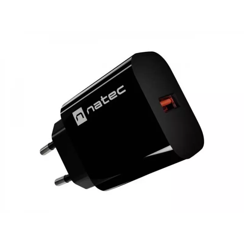 Natec Ribera USB-A Wall Charger 18W Black
