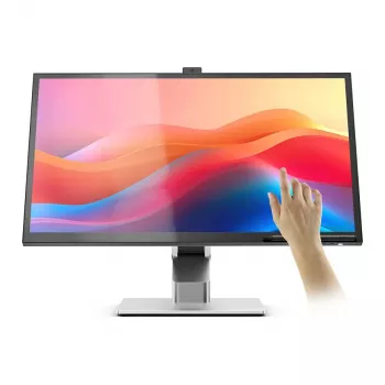 ALOGIC Clarity Fold Touch 27 collu 4K UHD IPS skārienjūtīgais monitors ar tīmekļa kameru, 65W USB-C PD, salokāmu statīvu