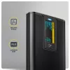 AXAGON EEM2-SD2B ārējais korpuss 10Gbps M.2 NVMe/SATA SSD ar LED displeju, USB-C, melns