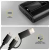 AXAGON EEM2-SD2B ārējais korpuss 10Gbps M.2 NVMe/SATA SSD ar LED displeju, USB-C, melns