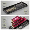 AXAGON EEM2-SD2B ārējais korpuss 10Gbps M.2 NVMe/SATA SSD ar LED displeju, USB-C, melns