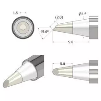 iFixit FixHub Lodēšanas Uzgalis Konisks-Kalts 1.5 mm Sudraba